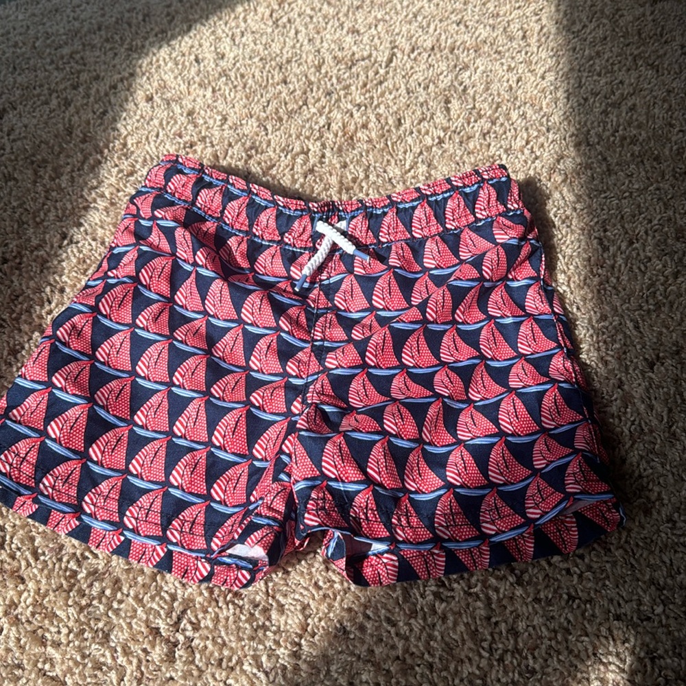 Sail boat Janie and Jack bathing suit trunks